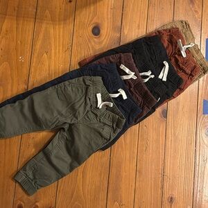 7 pairs cat & jack boys jogger pants bundle lot